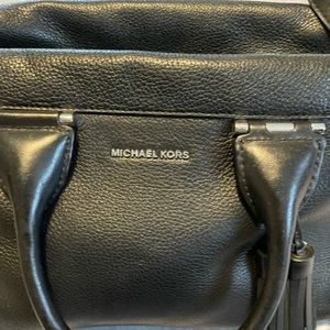 Michael Kors Black Pebbled Handbag